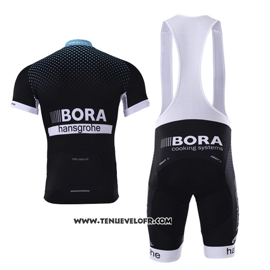 2017 Maillot Ciclismo Bora Profond Noir Manches Courtes et Cuissard